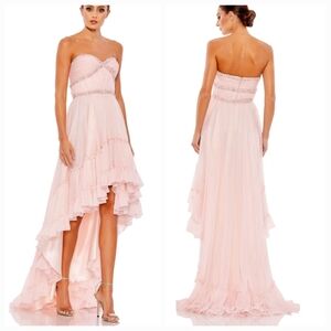 New‎ Mac Duggal 68096 Beaded Sweetheart Strapless High Prom Bridal Evening Gown